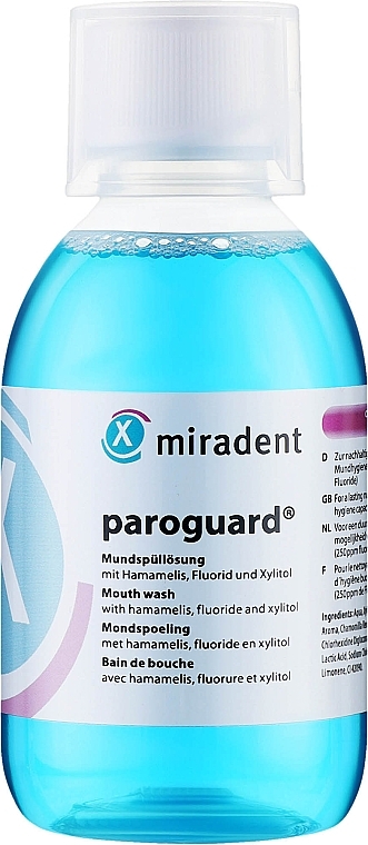 Płyn do płukania jamy ustnej z chlorheksydyną 0,2% - Miradent Paroguard Liquid — Zdjęcie N1