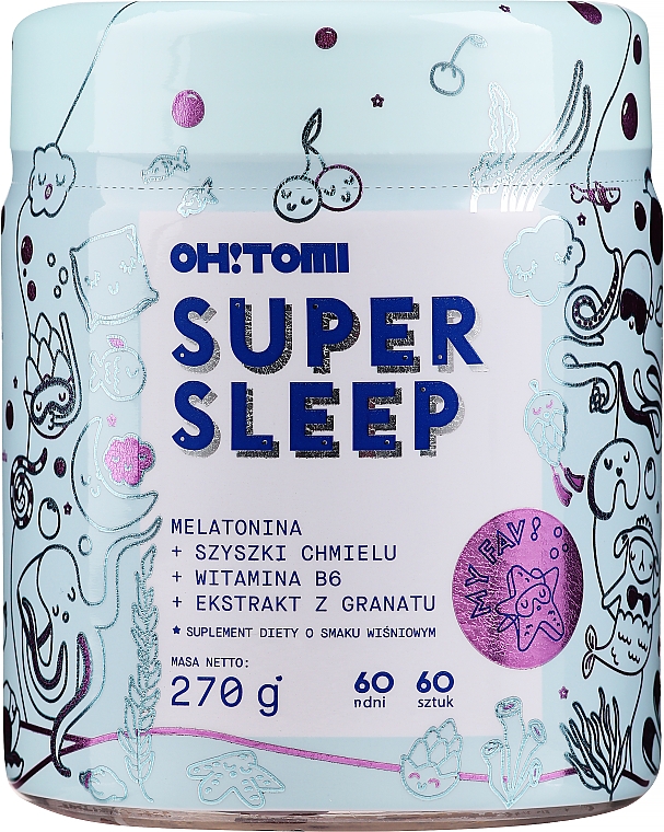 Żelki poprawiające jakość snu - Oh!Tomi Super Sleep — Zdjęcie N1