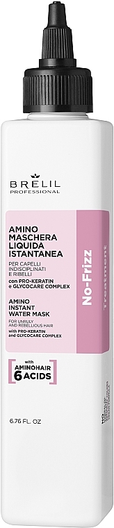 Szybko działająca maska do włosów w płynie - Brelil No-Frizz Treatment Amino Instant Water Mask — Zdjęcie N1