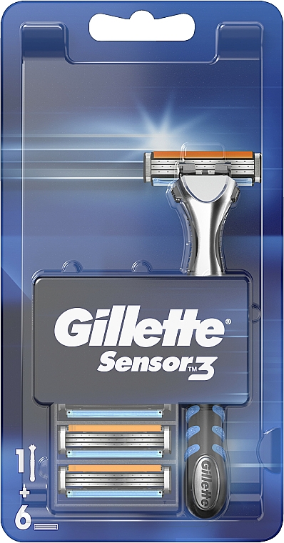Golarka z 6 wymiennymi wkładami - Gillette Sensor 3