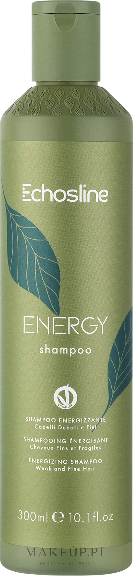 Prostujący szampon termoochronny do włosów - Echosline Energy Shampoo — Zdjęcie 300 ml