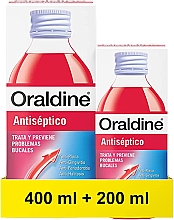 Zestaw - Oraldine Antiseptico (mouthwash/400ml + mouthwash/200ml) — Zdjęcie N1