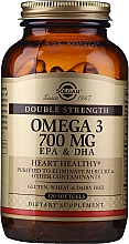 Suplement diety Omega-3 700 mg EPA i DHA - Solgar Double Strength Omega-3 700 mg EPA & DHA — Zdjęcie N3