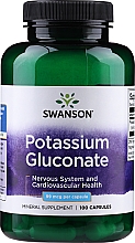 Kup Suplement diety Glukonian potasu, 99 mg 100 szt. - Swanson Potassium Gluconate