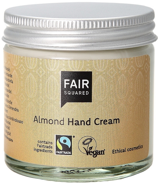 PRZECENA! Organiczny krem do rąk z olejem z migdałów - Fair Squared Almond Hand Cream * — Zdjęcie N1