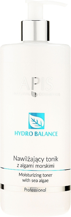 PRZECENA! Nawilżający tonik do twarzy z algami morskimi - APIS Professional Hem TerApis Hydro Balance * — Zdjęcie N3
