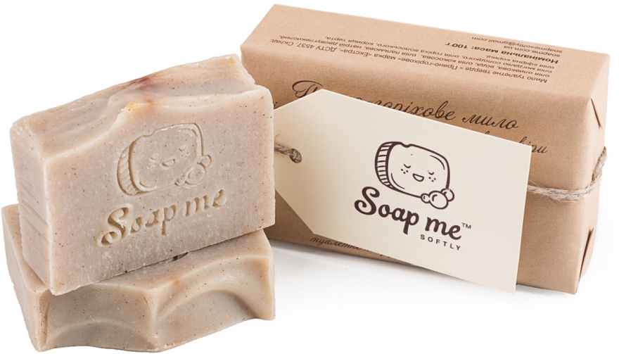 Naturalne mydło ręcznie robione Korzenno-orzechowe - Soap Me — Zdjęcie N1