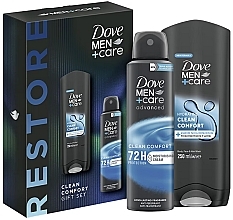Zestaw - Dove Men+Care Clean Comfort Self Care (deo/150ml + shmp/250ml) — Zdjęcie N1