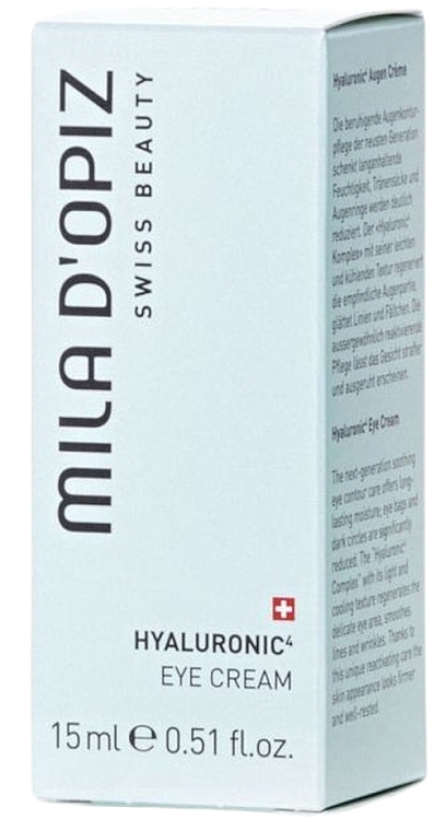 Krem pod oczy z kwasem hialuronowym - Mila D’Opiz Hyaluronic 4 Eye Cream — Zdjęcie N2