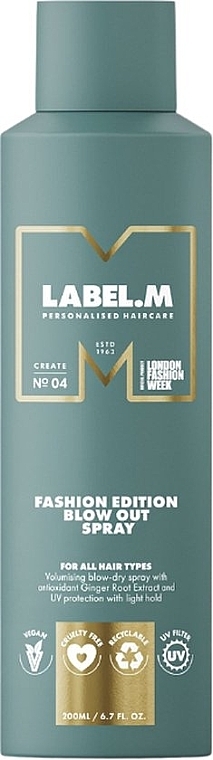Spray do stylizacji włosów - Label.M Fashion Edition Blow Out Spray — Zdjęcie N1