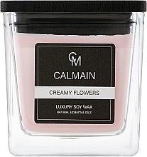 Świeca zapachowa w szkle Kremowe kwiaty - Calmain Candles Creamy Flowers — Zdjęcie N1
