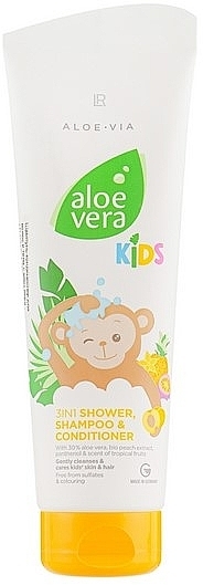 Szampon-odżywka do włosów i ciała z aloesem - LR Health & Beauty Aloe Via Kids 3in1 Shower/Shampo/Conditioner  — Zdjęcie N1