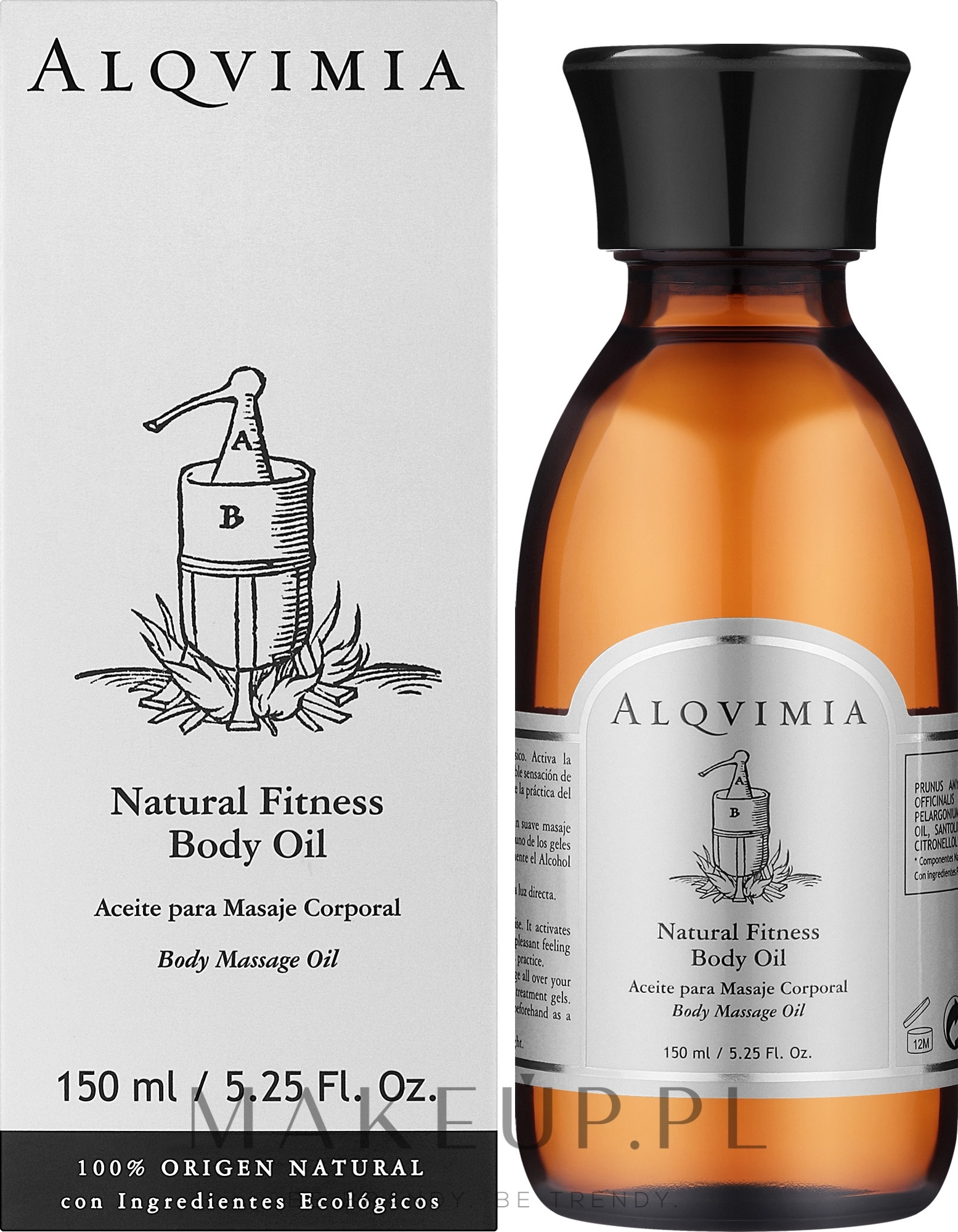Olejek do masażu dla sportowców - Alqvimia Natural Fitness Body Oil — Zdjęcie 150 ml