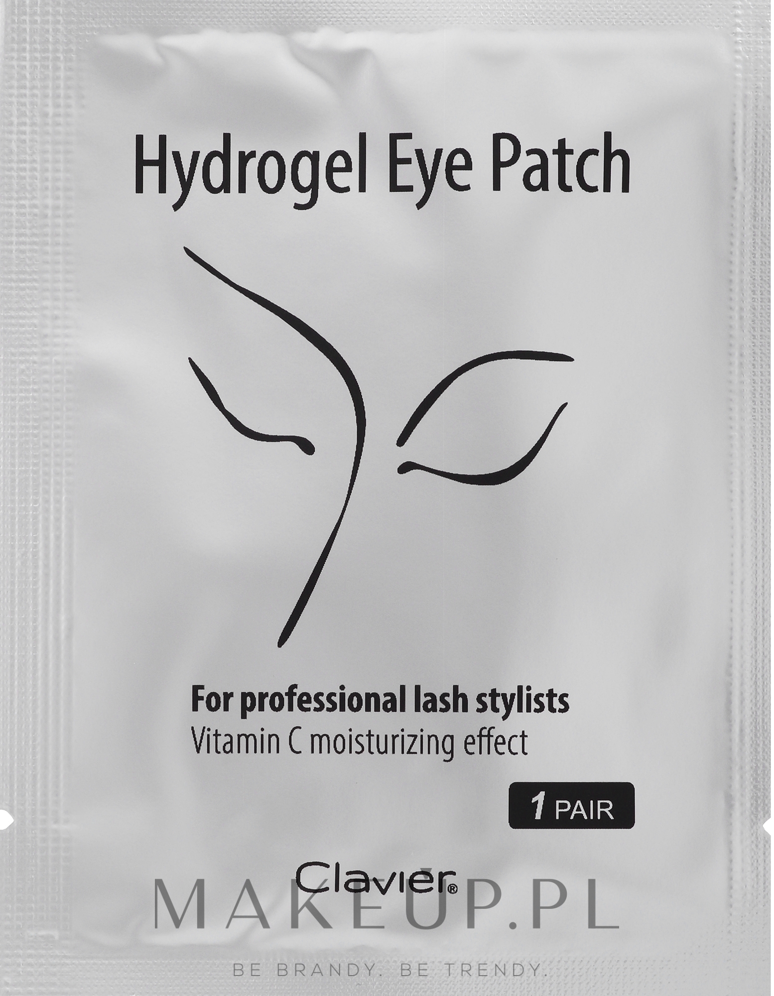 Żelowe podkładki do przedłużania rzęs - Clavier Hydrogel Eye Patch — Zdjęcie 50 szt.