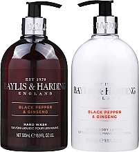 Kup Zestaw do pielęgnacji ciała - Baylis & Harding Black Pepper & Ginseng (b/lot 500 ml + soap 500 ml)