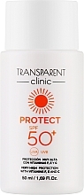 Emulsja przeciwsłoneczna do twarzy - Transparent Clinic Protect SPF50+ — Zdjęcie N1