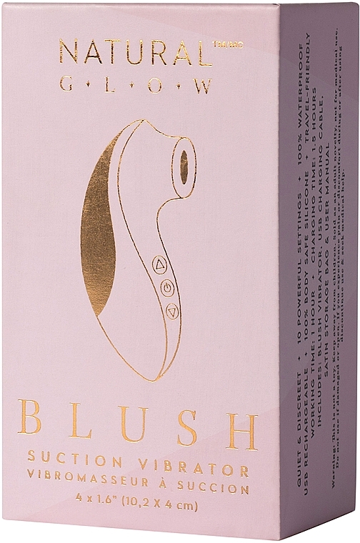 Wibrator typu pingwinek, różowy - Natural Glow Blush — Zdjęcie N2