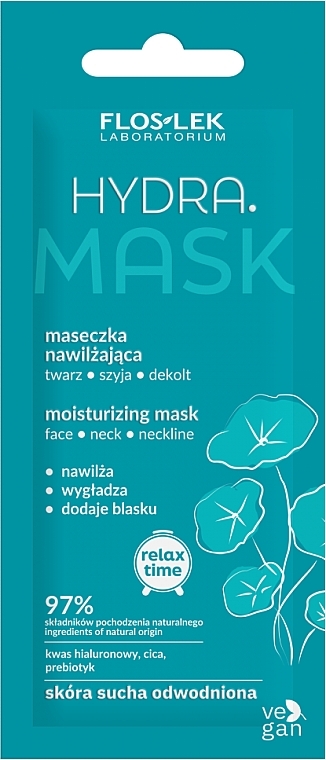 Maseczka nawilżająca do twarzy, szyi i dekoltu - Floslek Hydra Mask — Zdjęcie N1