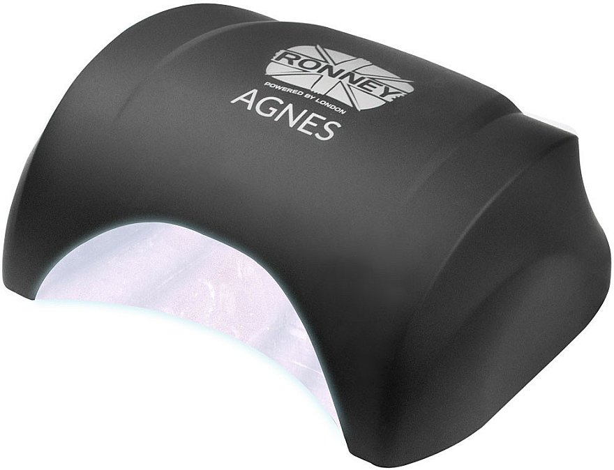 Lampa LED do paznokci, czarna - Ronney Professional Agnes LED 48W (GY-LED-032) — Zdjęcie N2