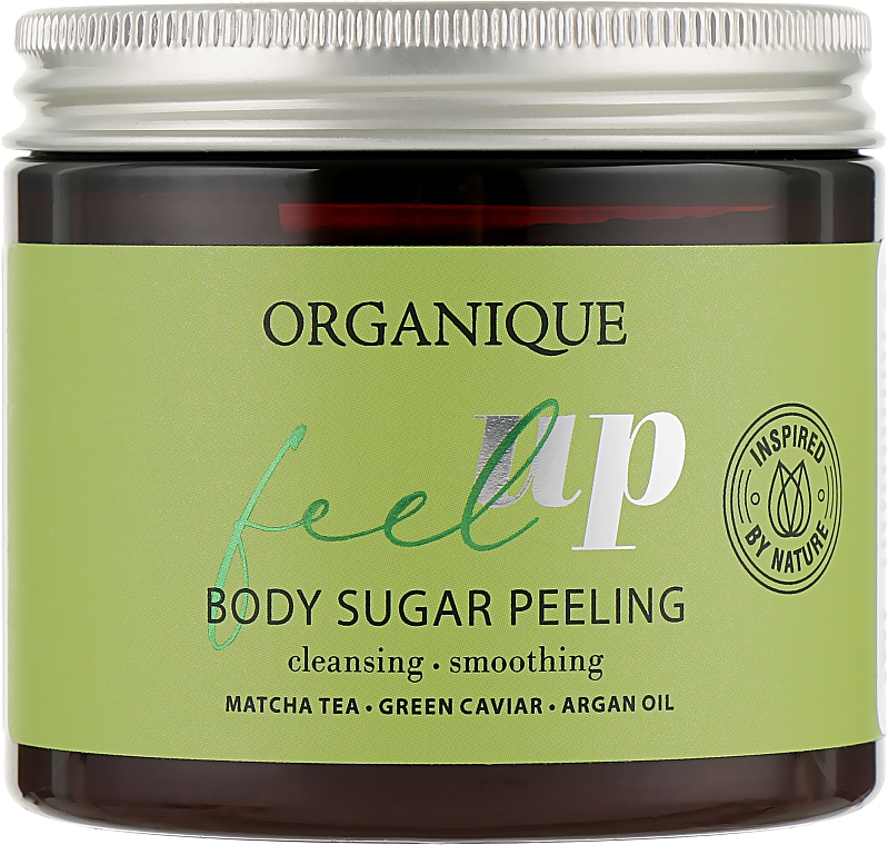Energetyzujący peeling cukrowy do ciała - Organique Feel Up Body Sugar Peeling