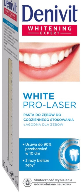 Wybielająca pasta do zębów do codziennego stosowania - Denivit Whitening Expert White Pro-Laser Toothpaste — Zdjęcie N1