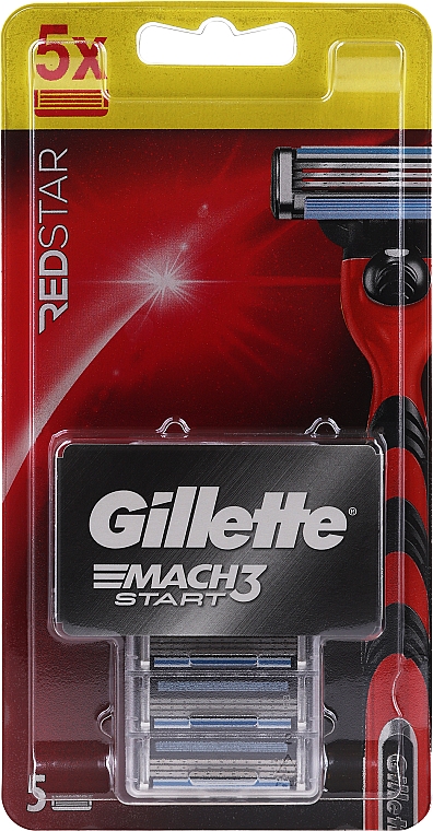 Wymienne ostrza do maszynki do golenia, 5 szt. - Gillette Mach3 Start — Zdjęcie N1