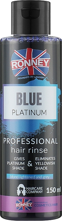 Płukanka do włosów - Ronney Professional Blue Platinum Hair Rinse — Zdjęcie N1