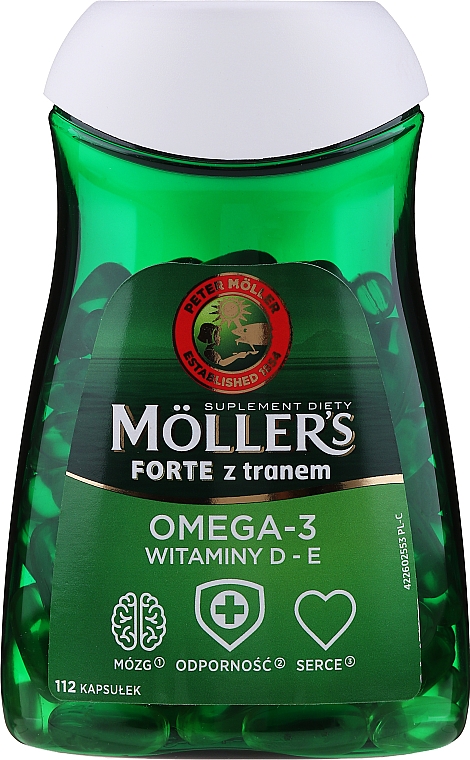 Suplement diety z kwasami Omega-3 wspierający odporność - Mollers Forte Omega 3 — Zdjęcie N1