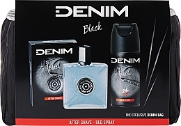 Kup Denim Black - Zestaw (ash/lot 100 ml + deo/spray 150 ml + bag)