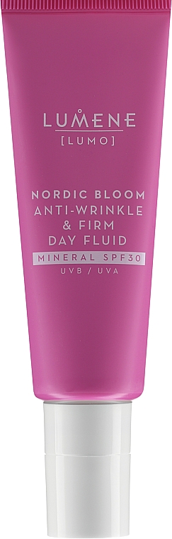 Przeciwzmarszczkowy fluid ujędrniający do twarzy na dzień z filtrem mineralnym - Lumene Lumo Nordic Bloom Anti-Wrinkle & Firm Day Fluid Mineral SPF30 — Zdjęcie N1