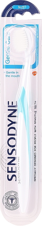 Szczoteczka do zębów, miękka, niebieska - Sensodyne Gentle Care Soft Toothbrus — Zdjęcie N1