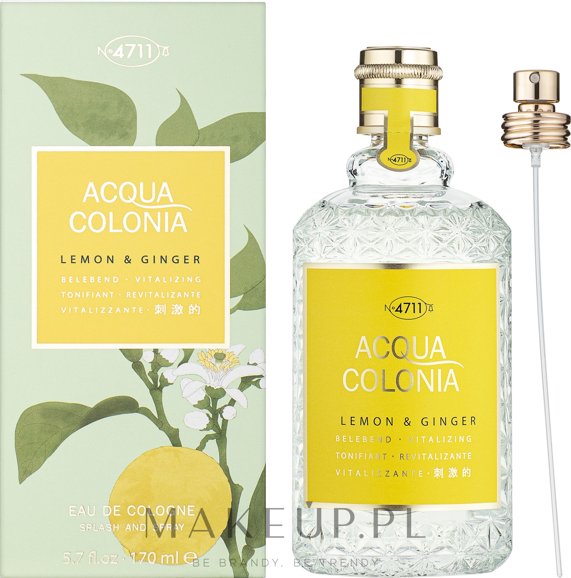 Maurer & Wirtz 4711 Aqua Colognia Lemon & Ginger - Woda kolońska — Zdjęcie 170 ml