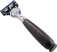 Maszyna do golenia - Acca Kappa Razor Ebony Wood Handle Gilette Fusion Blade — Zdjęcie N1