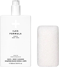 Kup Płyn do mycia włosów i ciała z gąbką - Iles Formula Haute Performance Hair + Body Cleanse