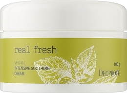 Krem do twarzy - Deoproce Real Fresh Vegan Intensive Soothing Cream — Zdjęcie N1