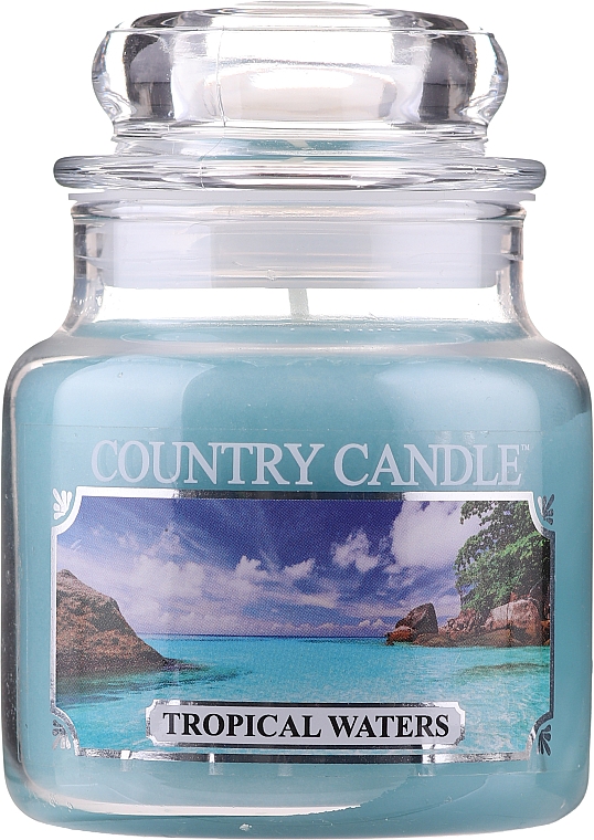 Świeca zapachowa w słoiku - Country Candle Tropical Waters — Zdjęcie N1