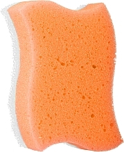 Gąbka do kąpieli i masażu Fala, pomarańczowa 2 - Grosik Camellia Bath Sponge — Zdjęcie N1