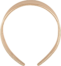 Opaska do włosów, złota Prosta szeroka - MAKEUP Hair Hoop Band Leather Gold — Zdjęcie N1