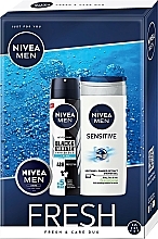 Kup Zestaw - Nivea Men Fresh Box (cr/30ml + sh/gel/250ml + deo/150ml)