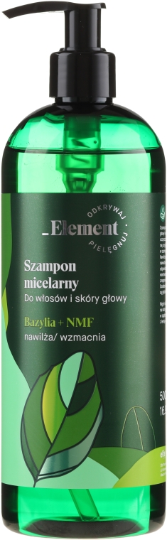 Wzmacniający szampon przeciw wypadaniu włosów Ekstrakt z bazylii + NMF - _Element Basil — Zdjęcie N3