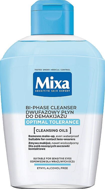 Dwufazowy płyn do demakijażu Optymalna tolerancja - Mixa Optimal Tolerance Bi-Phase Cleanser