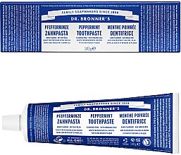 Wybielająca pasta do zębów bez fluoru Mięta - Dr Bronner’s Peppermint Tootpaste — Zdjęcie N2