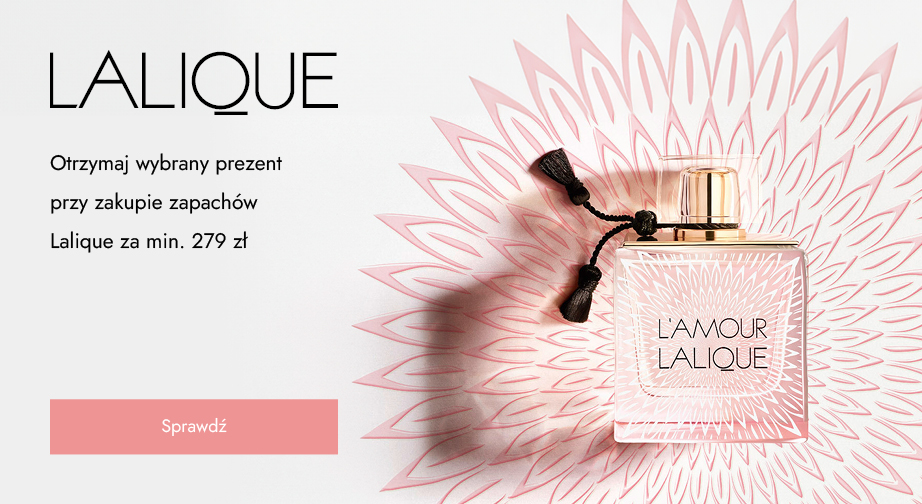 Przy zakupie zapachów Lalique za min. 279 zł otrzymasz w prezencie perfumowaną bransoletkę.