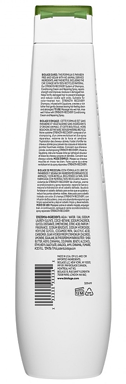 Szampon do włosów "Wzmocnienie" - Biolage Strenght Recovery Shampoo — Zdjęcie N2