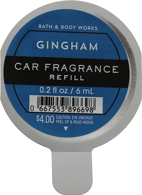 Bath & Body Works Gingham Car Fragrance Refill - Odświeżacz do samochodu (wymienny wkład) — Zdjęcie N1
