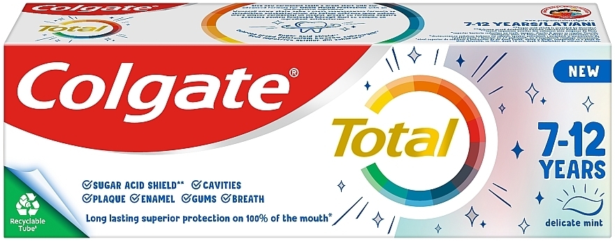 Pasta do zębów dla dzieci w wieku 7-12 lat - Colgate Total Junior Toothpaste — Zdjęcie N1