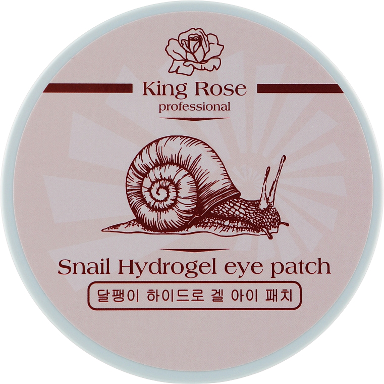 Przeciwstarzeniowe hydrożelowe płatki pod oczy z mucyną ślimaka - King Rose Snail Hydrogel Eye Patch — Zdjęcie N1