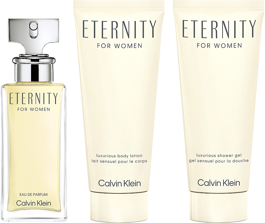 Calvin Klein Eternity For Women - Zestaw (edp 50 ml + b/lot 100 ml + sh/gel 100 ml) — Zdjęcie N1
