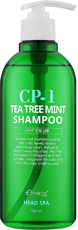 Łagodzący szampon do włosów - Esthetic House CP-1 Tea Tree Mint Shampoo — Zdjęcie N1