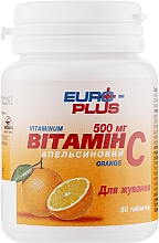 Kup Kompleks witaminowo-mineralny Witamina C 500 mg, pomarańczowy - Euro plus